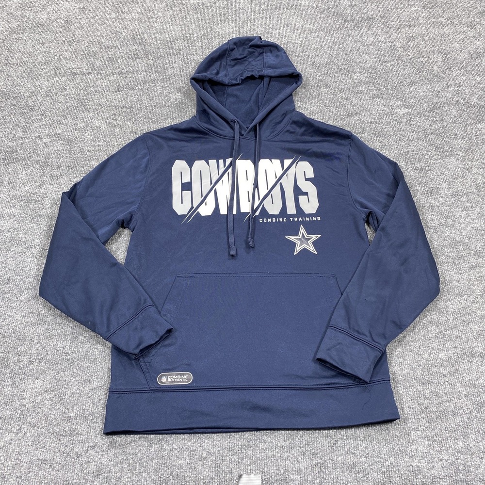Dallas Cowboys Hoodie Mens Small Blue NFL Football Combine Training Team Apparel